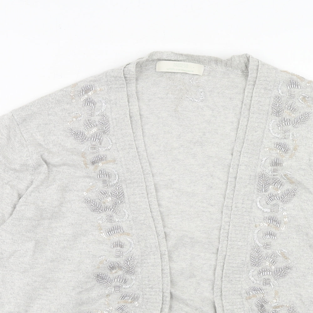 Womens UK Size 16 Marks and Spencer Grey Cardigan Jumper