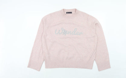 Womens UK Size L Marks and Spencer Pink Pullover Jumper