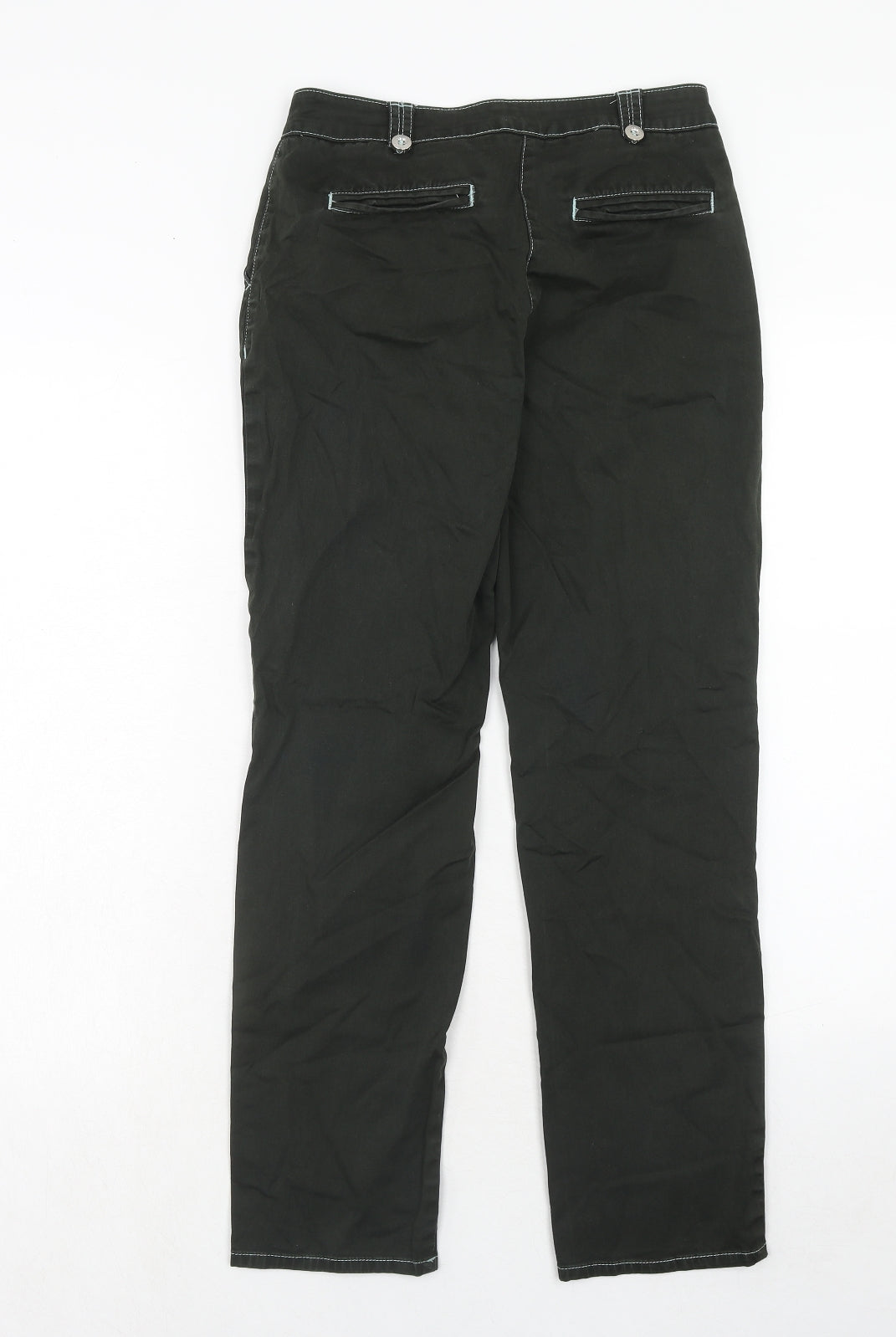 Womens UK Size 8 Marks and Spencer Regular Fit  Green Trousers
