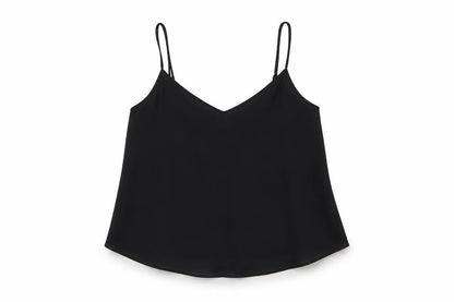 Womens UK Size 10 Topshop Black Basic Tank