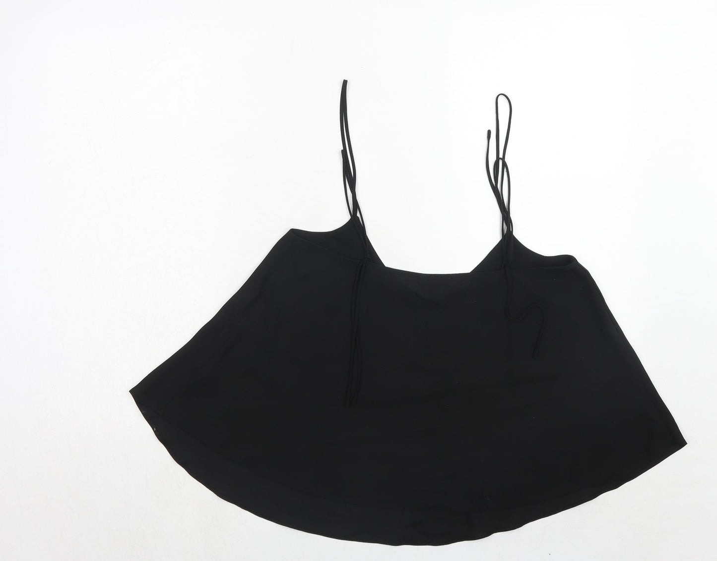 Womens UK Size 10 Topshop Black Basic Tank