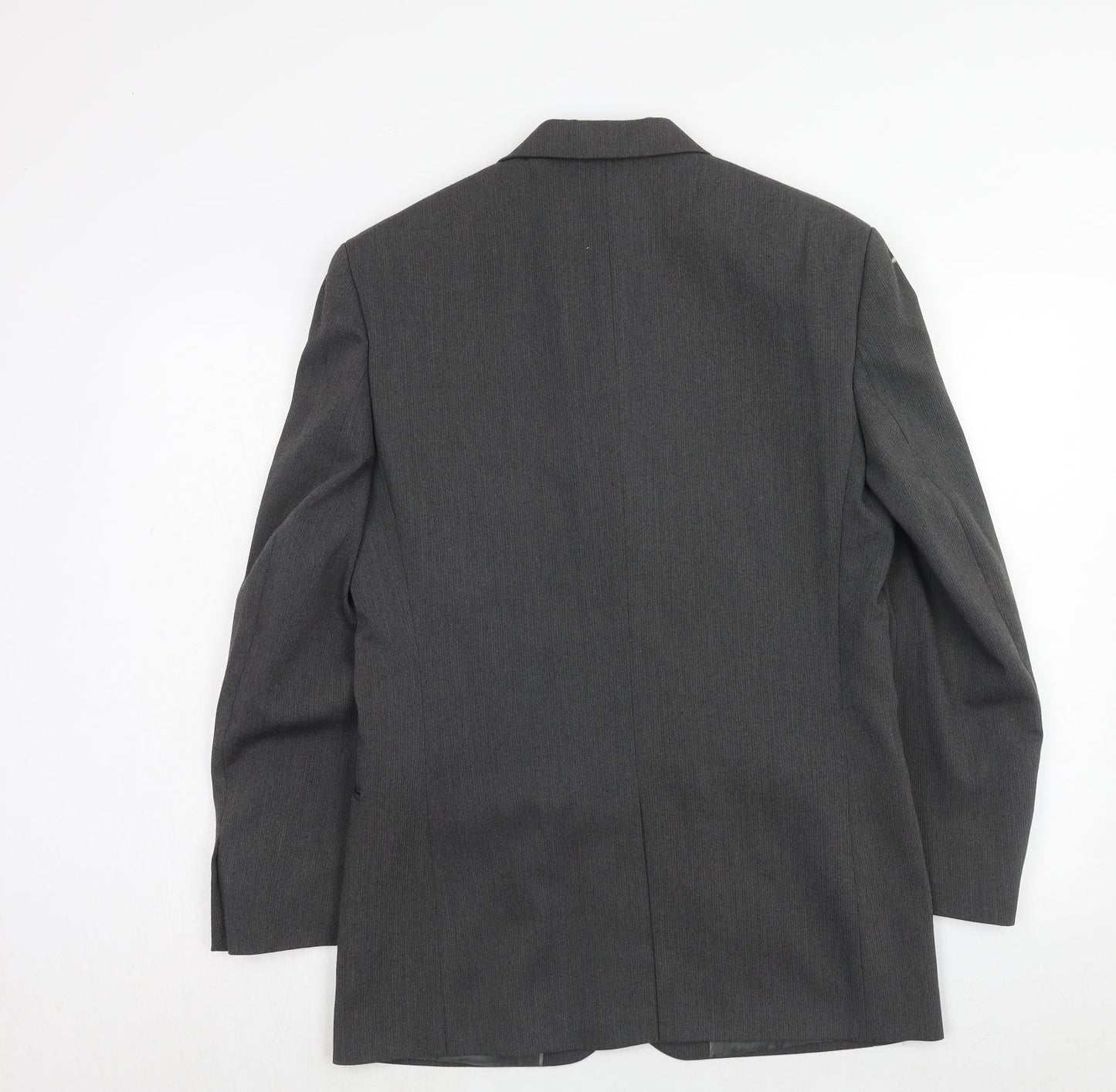 Vittoria Mens Grey Polyacrylate Fibre Jacket Suit Jacket Size 36 Regular