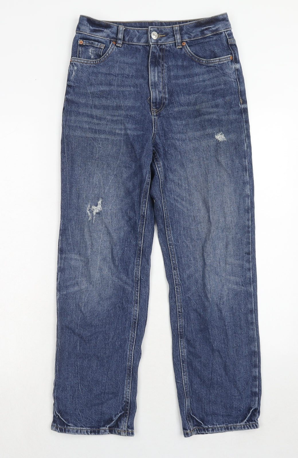 Womens UK Size 28 in Marks and Spencer Regular Fit Straight Blue Jeans