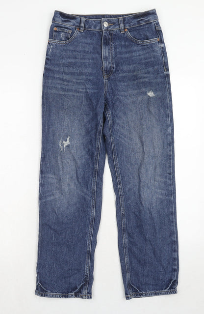 Womens UK Size 28 in Marks and Spencer Regular Fit Straight Blue Jeans