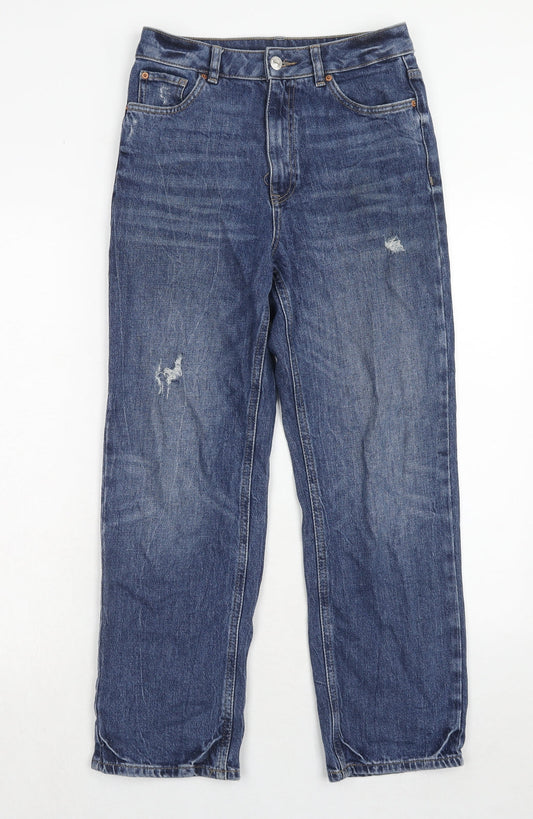 Womens UK Size 28 in Marks and Spencer Regular Fit Straight Blue Jeans