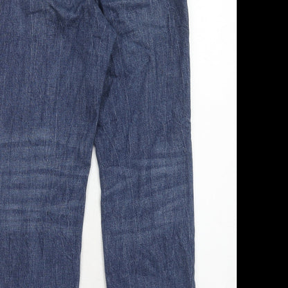 Womens UK Size 28 in Marks and Spencer Regular Fit Straight Blue Jeans