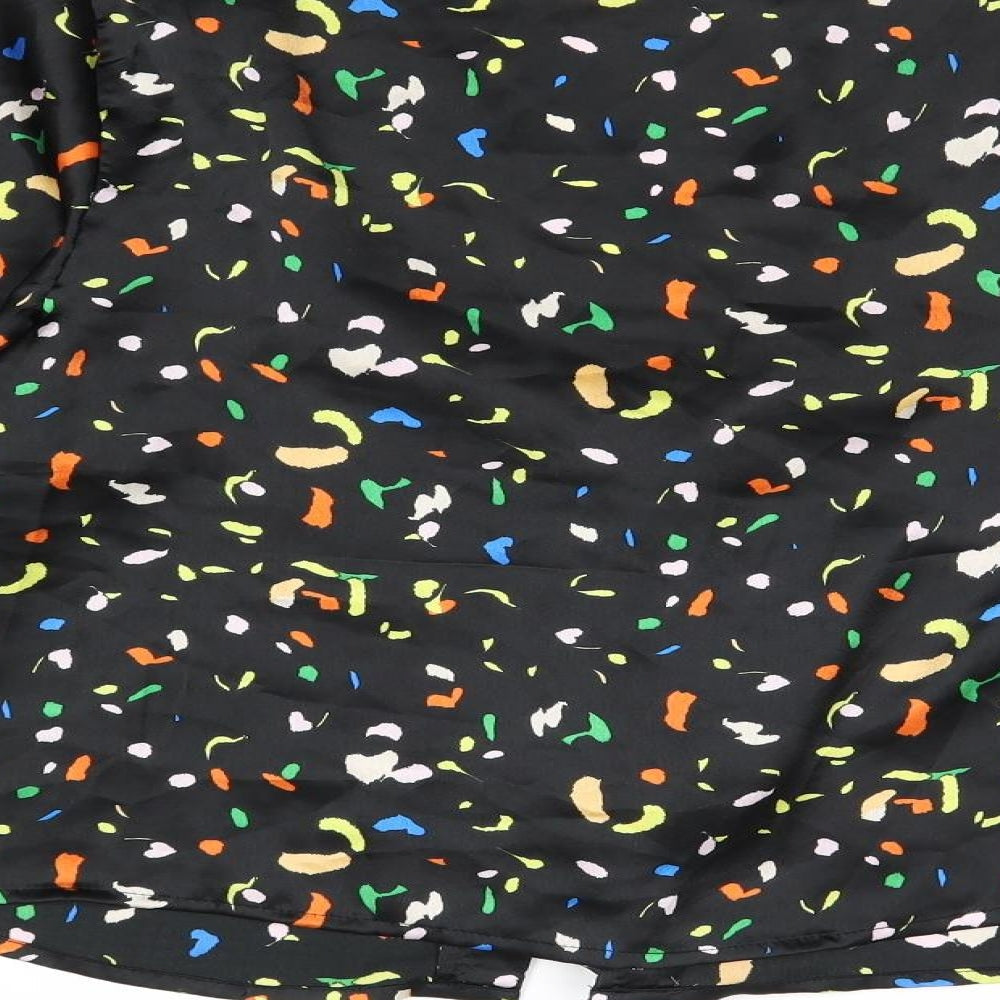 Womens UK Size 10 New Look Black Basic Blouse