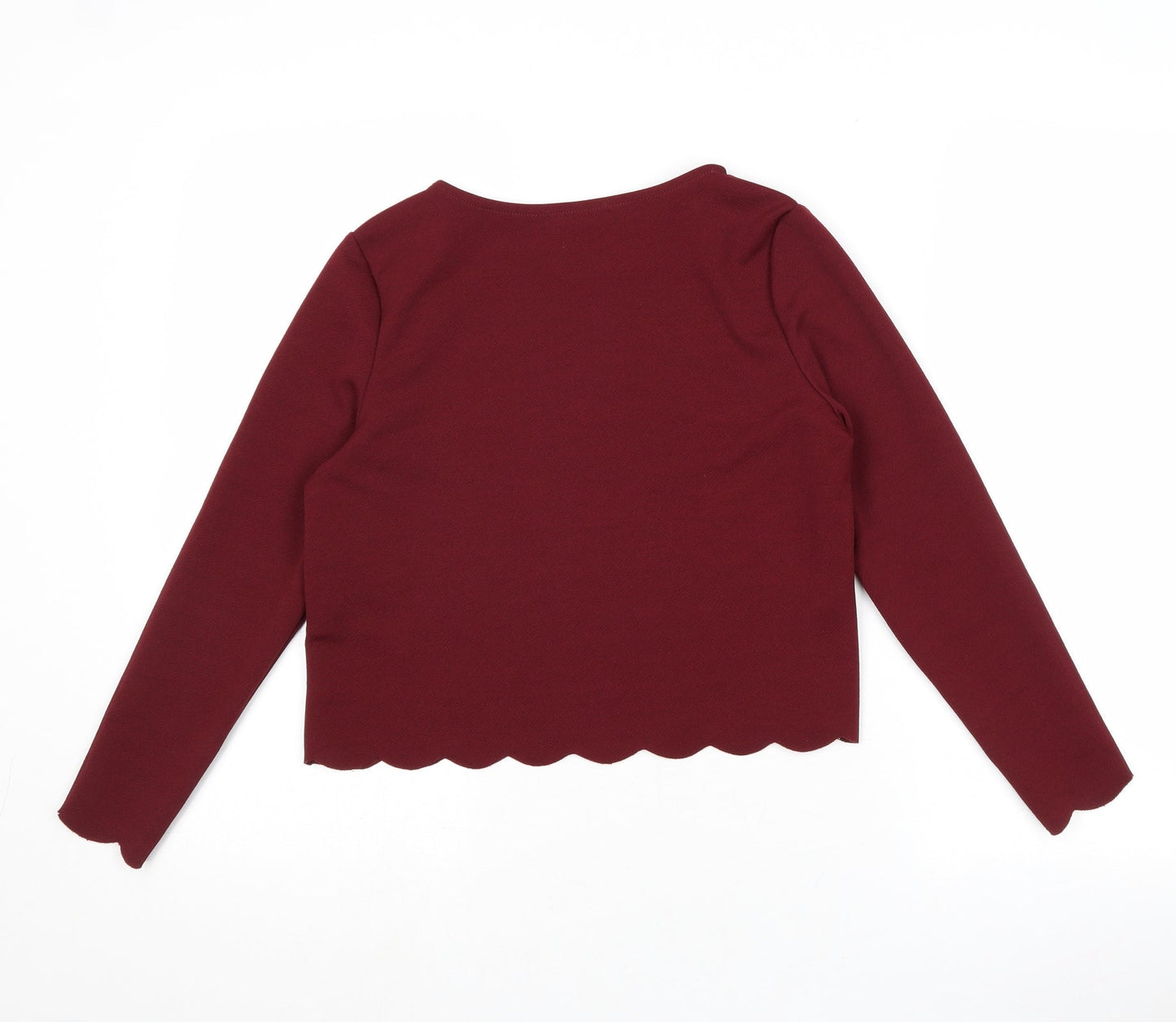 Womens UK Size 10 New Look Red Basic T-Shirt