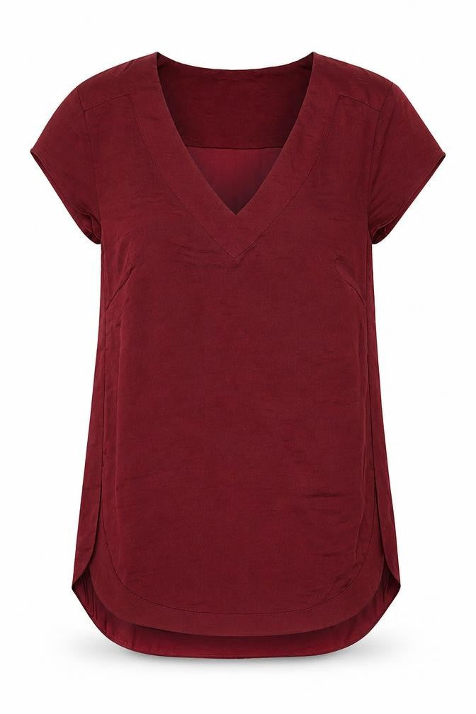 Womens UK Size 6 H&M Red Basic T-Shirt