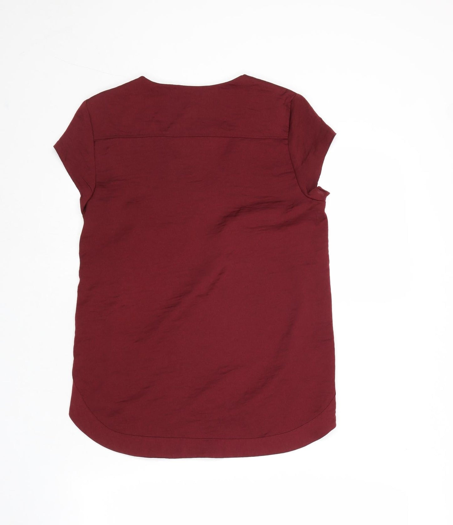 Womens UK Size 6 H&M Red Basic T-Shirt