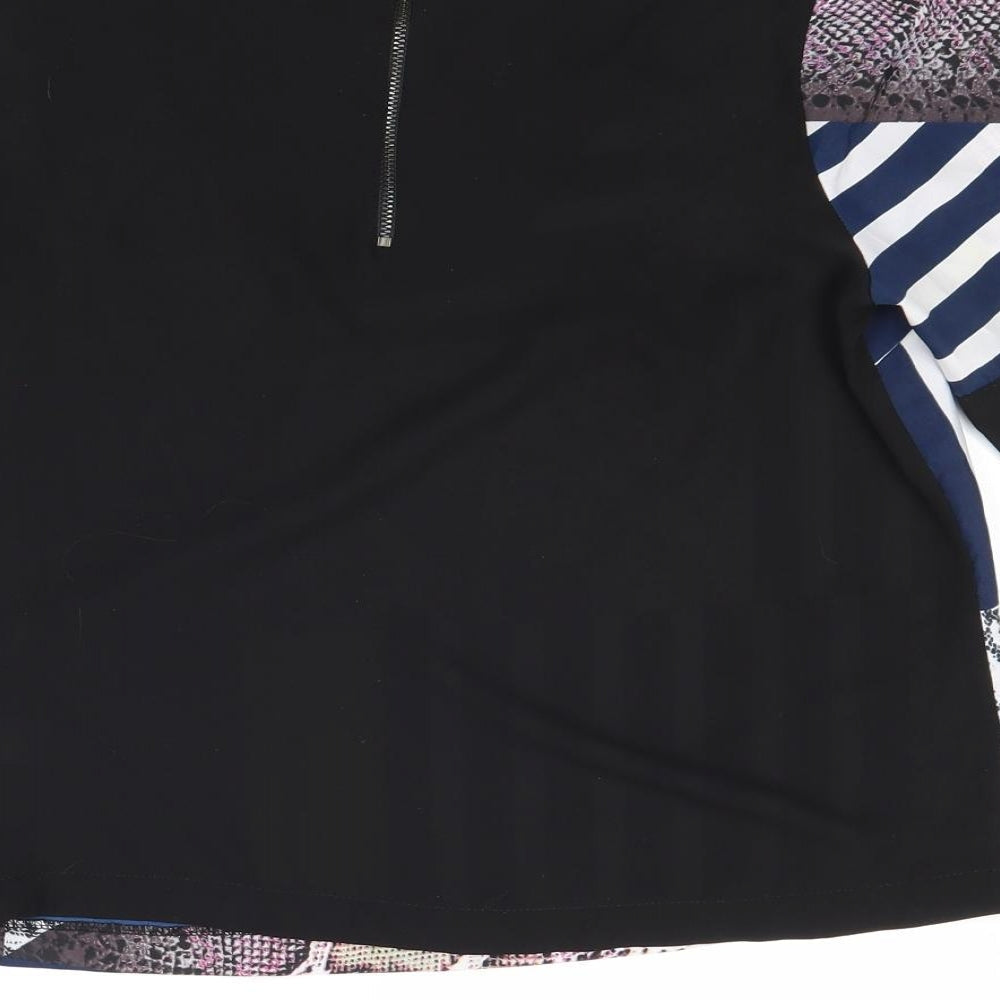 Womens UK Size 8 Topshop Black Basic T-Shirt