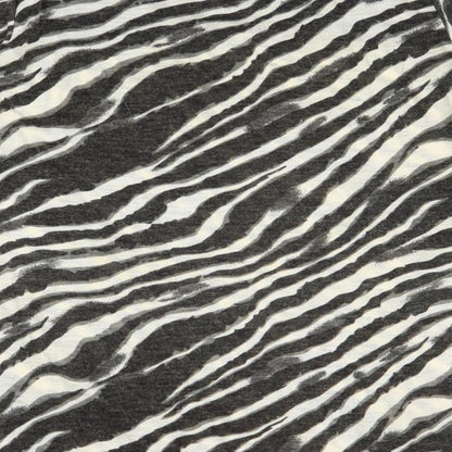 Collection London Womens Multicoloured Round Neck Animal Print Acrylic Pullover Jumper Size 22 - Zebra Pattern Size 22-24