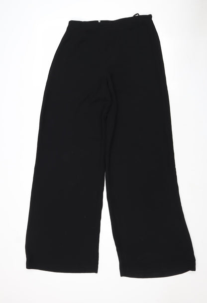 Stills Womens Black Polyester Trousers Size 8 Regular Zip