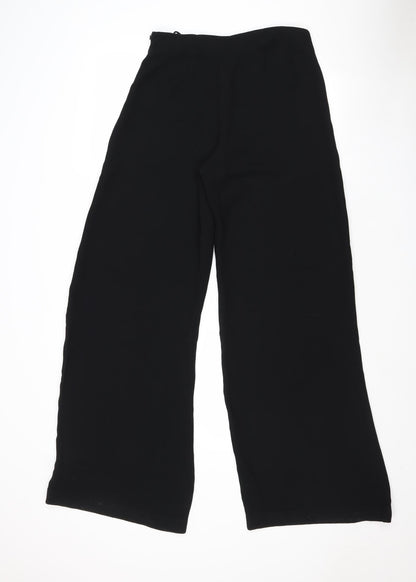 Stills Womens Black Polyester Trousers Size 8 Regular Zip