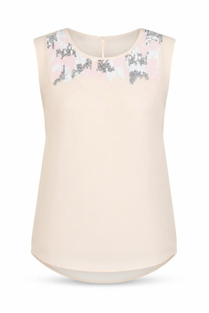 Womens UK Size 8 French Connection Pink Basic Tank