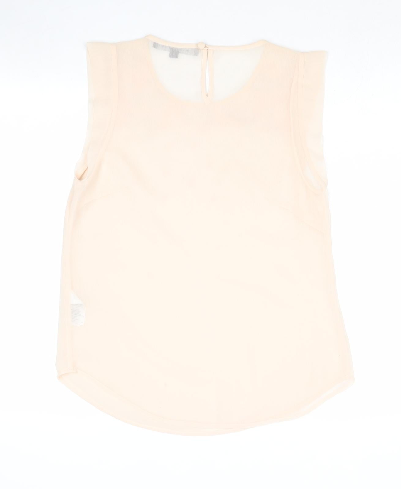 Womens UK Size 8 French Connection Pink Basic Tank