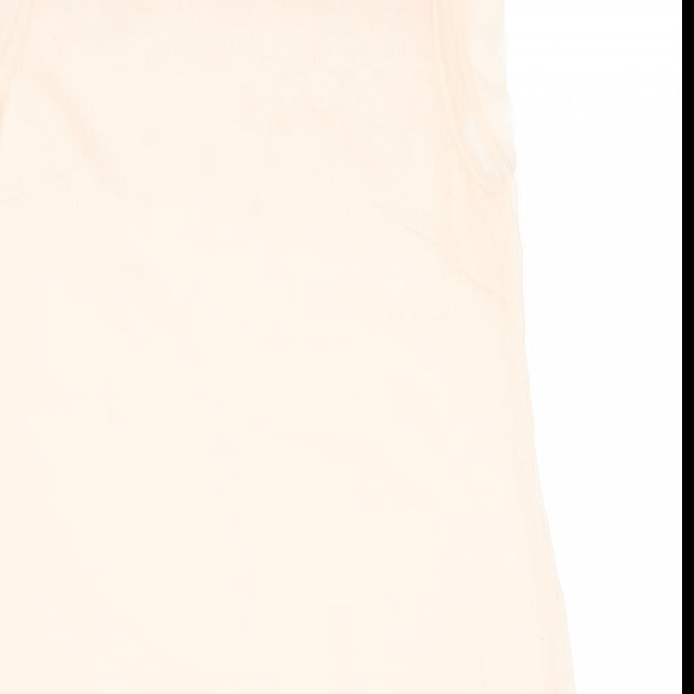 Womens UK Size 8 French Connection Pink Basic Tank