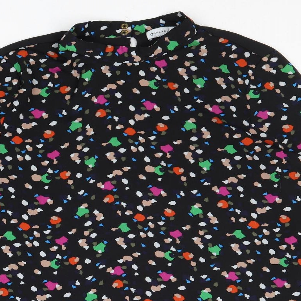 Womens UK Size 12 Warehouse Multicoloured Basic Blouse