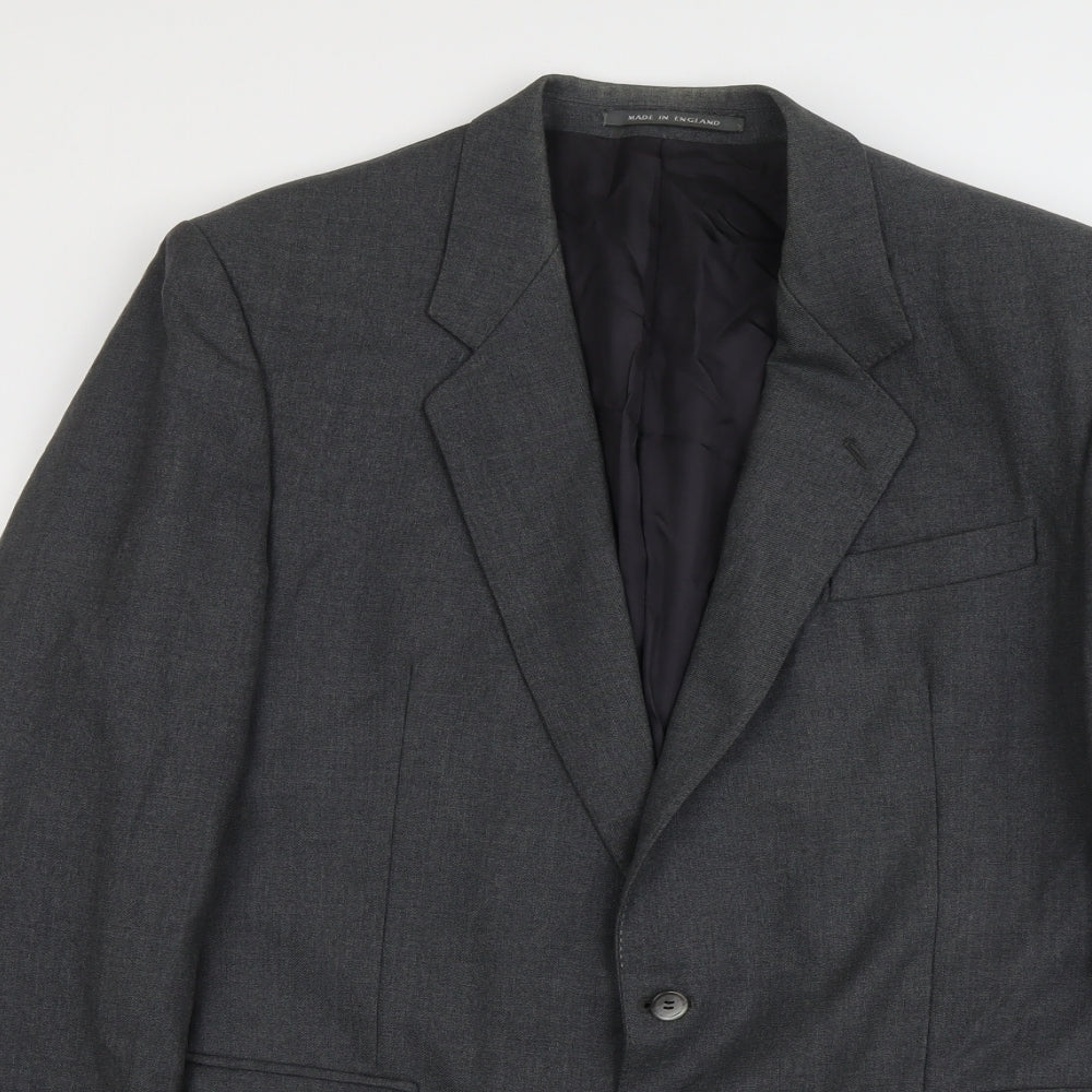 Mens UK Size L The Label Regular Grey Suit Jacket