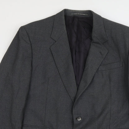 Mens UK Size L The Label Regular Grey Suit Jacket