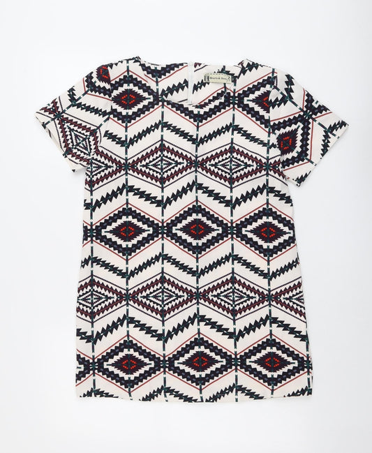 Womens UK Size 10 Hearts & Bows Multicoloured Basic T-Shirt