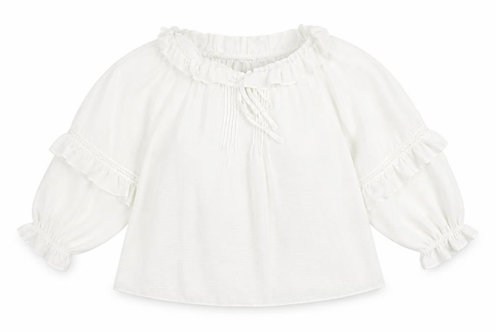 Womens UK Size 6 New Look White Basic Blouse