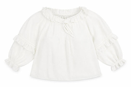 Womens UK Size 6 New Look White Basic Blouse