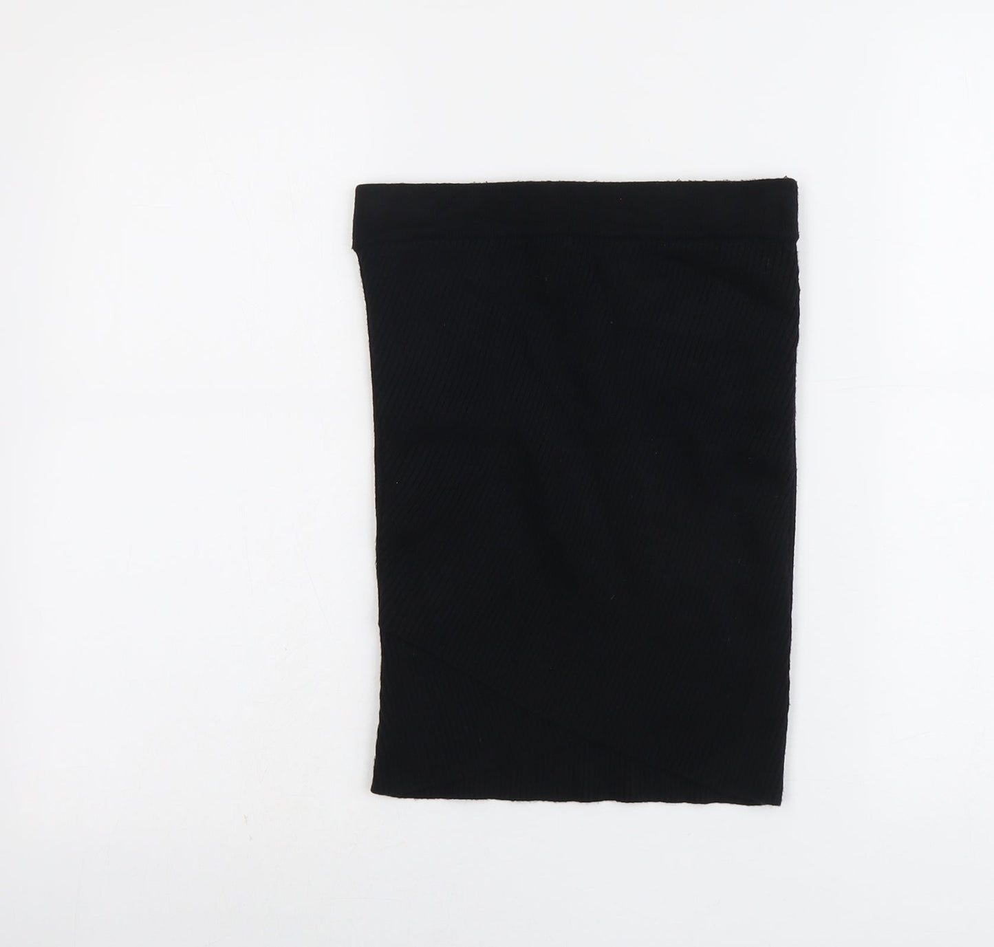 Womens UK Size S Zara Black Bandage Skirt