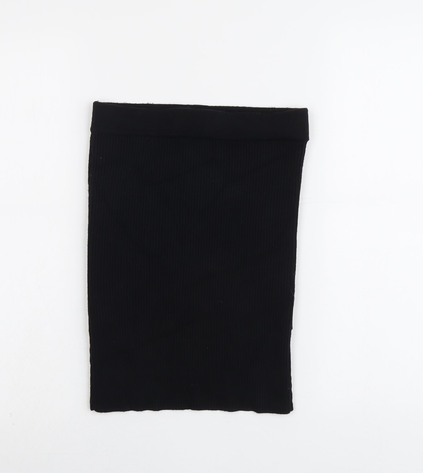 Womens UK Size S Zara Black Bandage Skirt