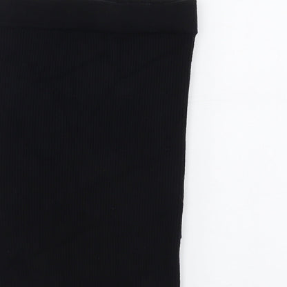 Womens UK Size S Zara Black Bandage Skirt