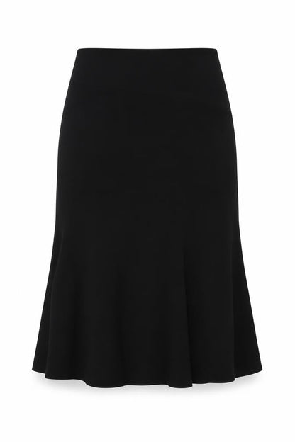 Gerry Weber Womens Black Polyester Swing Skirt Size 12 Zip