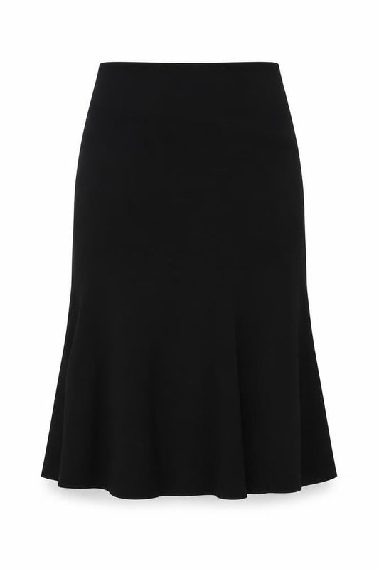 Gerry Weber Womens Black Polyester Swing Skirt Size 12 Zip