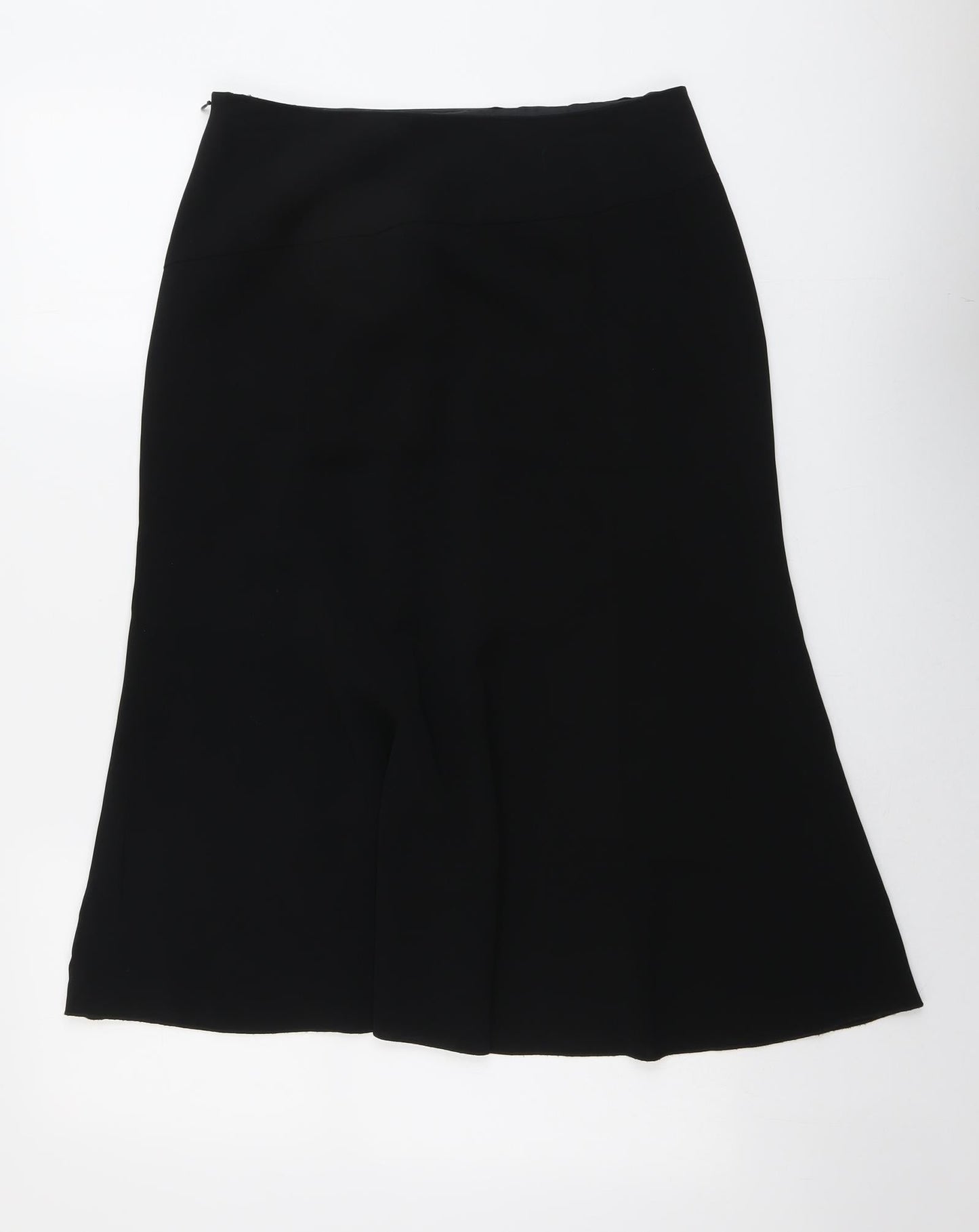Gerry Weber Womens Black Polyester Swing Skirt Size 12 Zip