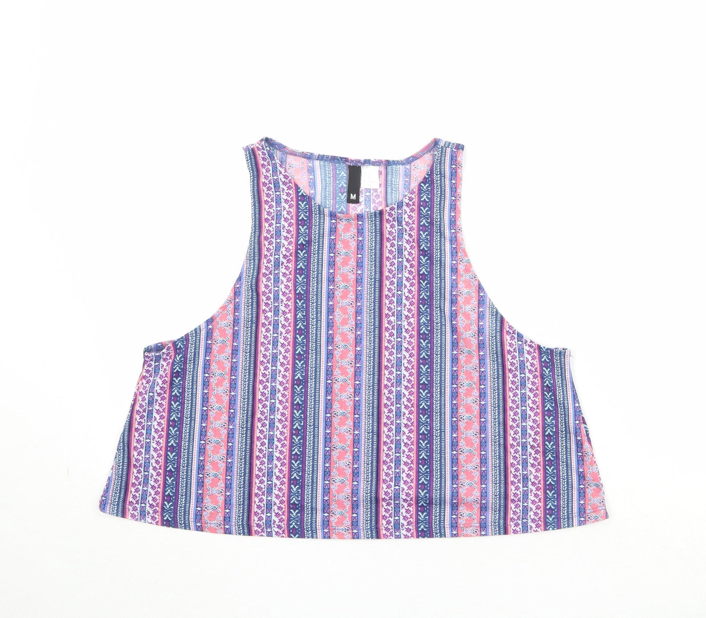 Womens UK Size M Divided by H&M Multicoloured Basic Tank