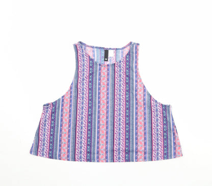 Womens UK Size M Divided by H&M Multicoloured Basic Tank