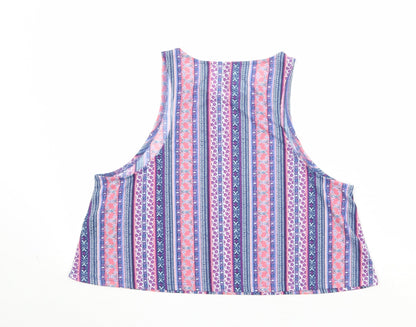 Womens UK Size M Divided by H&M Multicoloured Basic Tank
