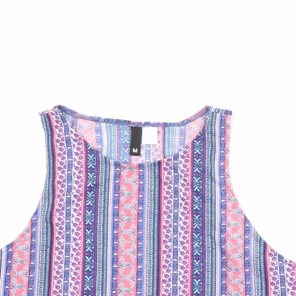 Womens UK Size M Divided by H&M Multicoloured Basic Tank