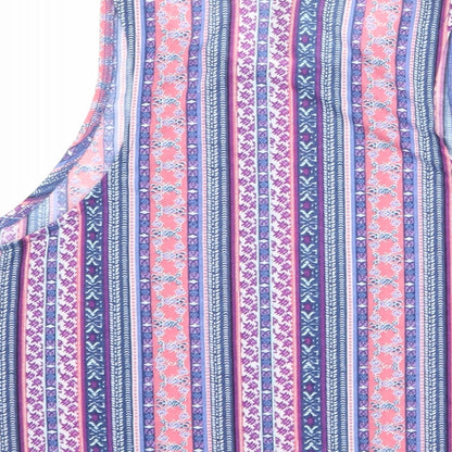 Womens UK Size M Divided by H&M Multicoloured Basic Tank