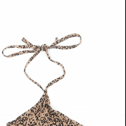 Womens UK Size 6 NEXT Brown Cropped Tank
