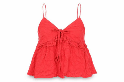 Womens UK Size 12 New Look Red Basic Tank