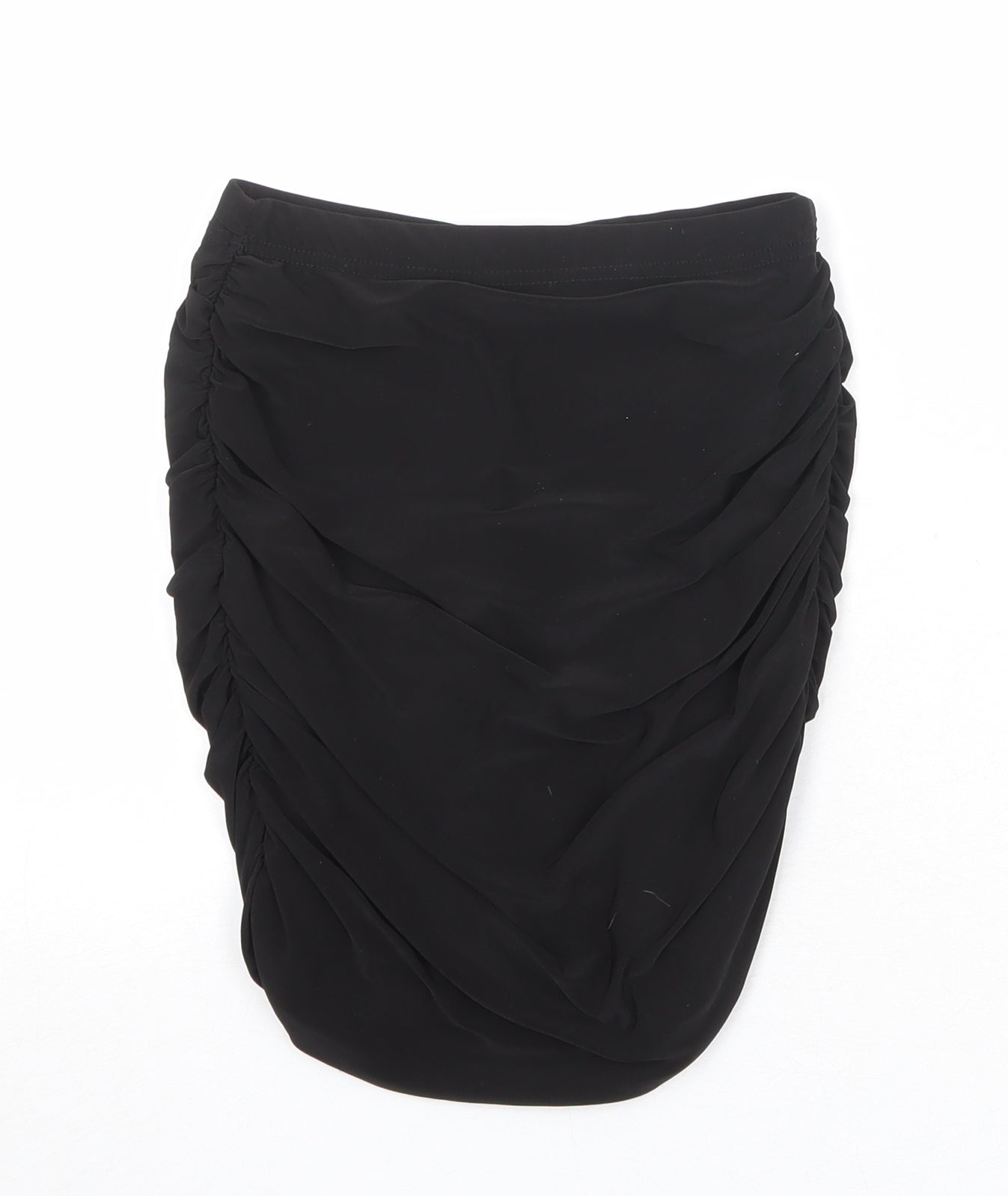 PRETTYLITTLETHING Womens Black Polyester Bandage Skirt Size 4