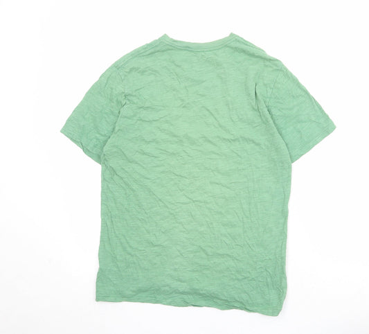 Womens UK Size S Gap Green Basic T-Shirt