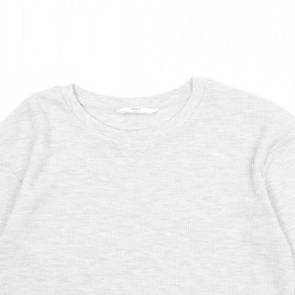 Marks and Spencer Boys Grey Cotton Pullover Sweatshirt Size 9-10 Years Pullover
