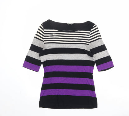 Womens UK Size 8 Marks and Spencer Multicoloured Basic T-Shirt