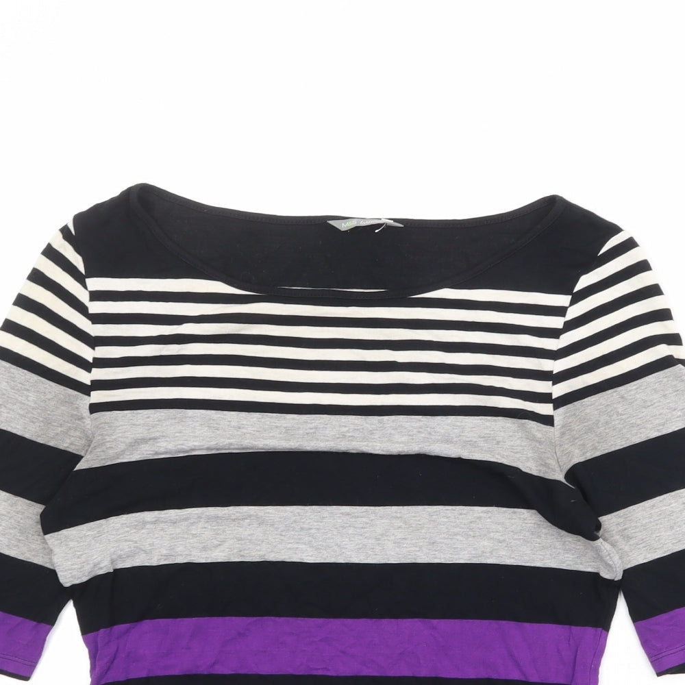 Womens UK Size 8 Marks and Spencer Multicoloured Basic T-Shirt