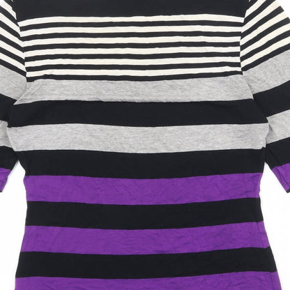 Womens UK Size 8 Marks and Spencer Multicoloured Basic T-Shirt