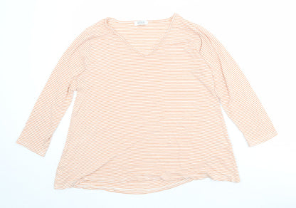 Womens UK Size M Masai Orange Basic T-Shirt