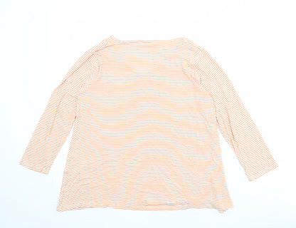 Womens UK Size M Masai Orange Basic T-Shirt