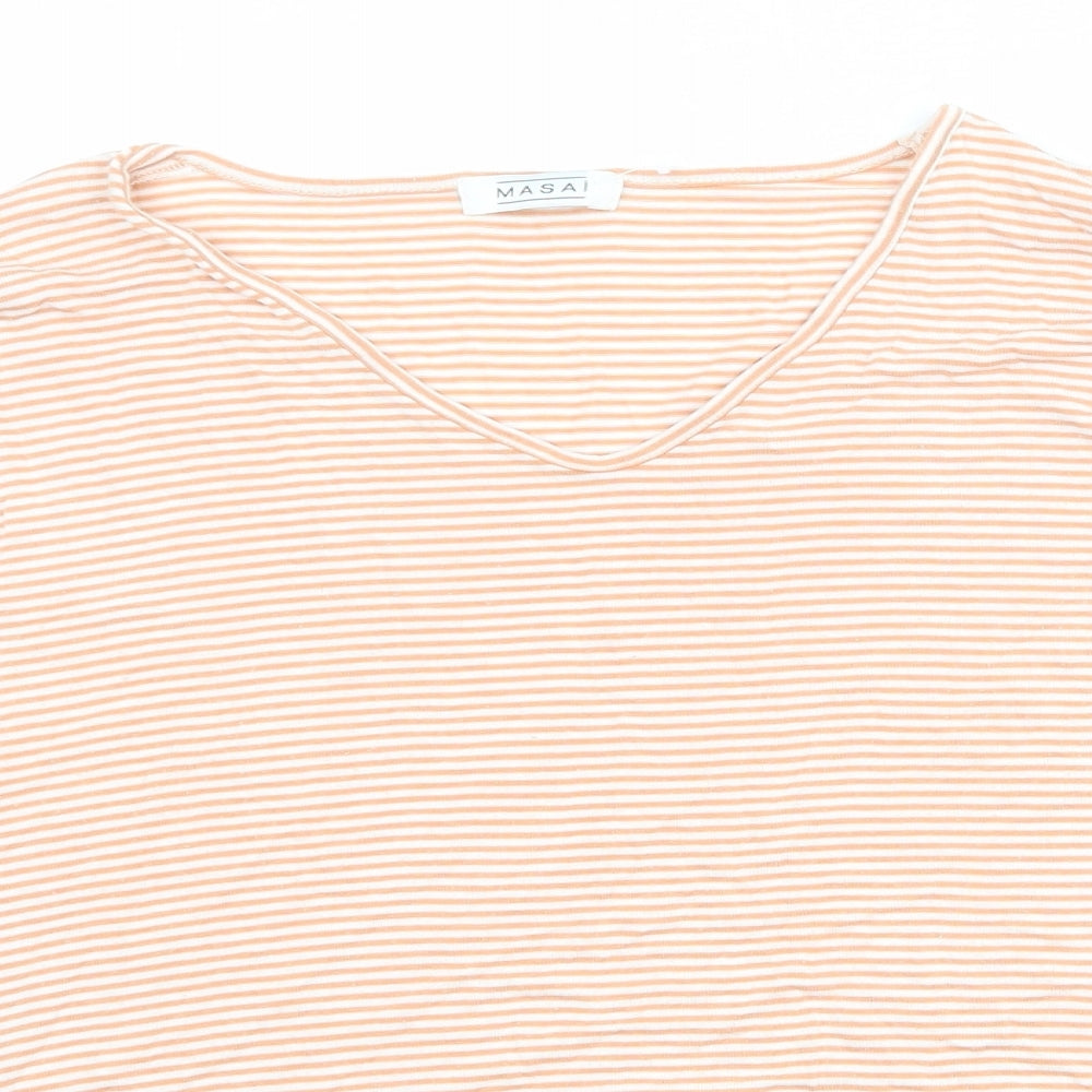 Womens UK Size M Masai Orange Basic T-Shirt