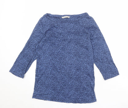 Womens UK Size 12 Marks and Spencer Blue Basic Blouse